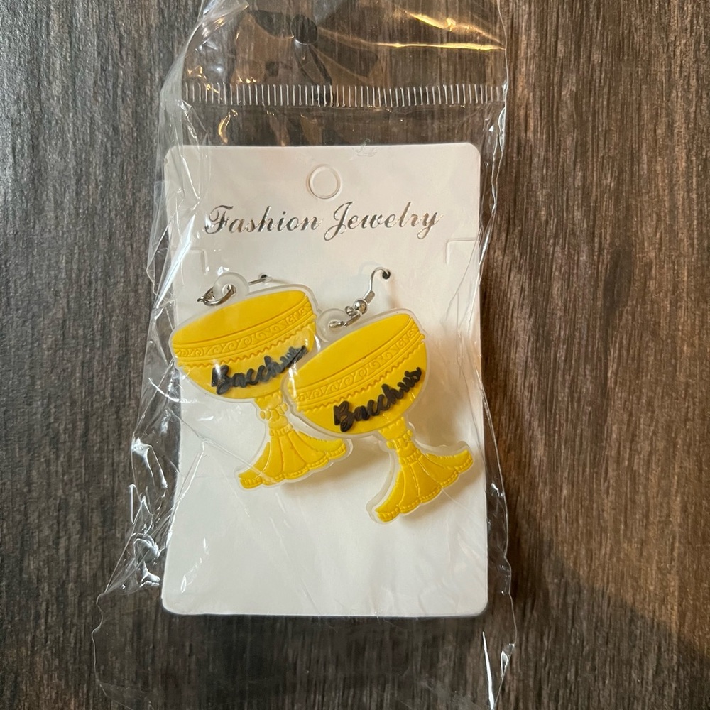 Krewe of Bacchus Light Up Earrings-New